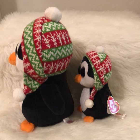 Penelope Penguin Set of 2 Beanie Boos - Picture 4 of 5